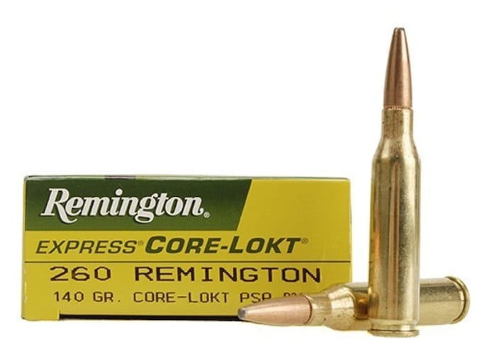 Remington Core-Lokt Ammunition 260 Remington 140 Grain Core-Lokt Pointed Soft Point Box of 20
