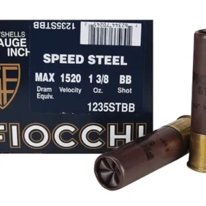 Fiocchi Speed Steel Ammunition 12 Gauge 3-1/2" 1-3/8 oz BB Non-Toxic Steel Shot