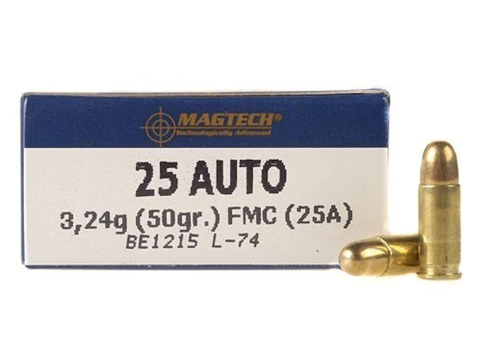 Magtech Ammunition 25 ACP 50 Grain Full Metal Jacket