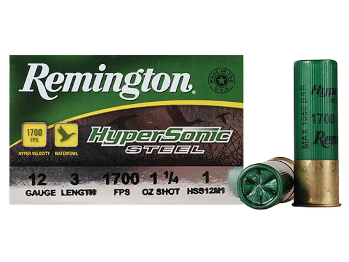 Remington HyperSonic Ammunition 12 Gauge 3" 1-1/4 oz #1 Non-Toxic Shot