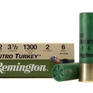 Remington Nitro Turkey Ammunition 12 Gauge 3-1/2" 2 oz of #6 Buffered Shot Box of 10