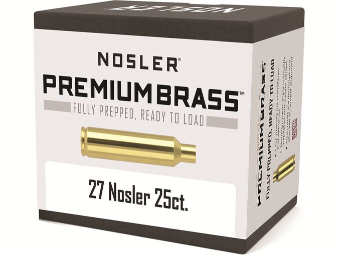 Nosler Custom Brass 27 Nosler Box of 25