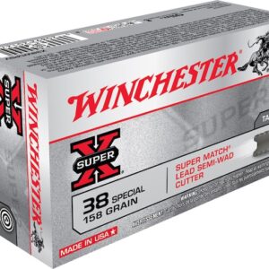 Winchester Super-X Ammunition 38 Special 158 Grain Lead Semi-Wadcutter
