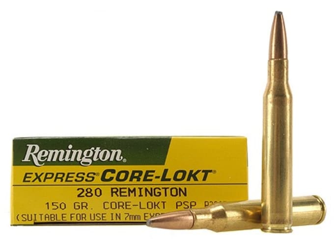 Remington Core-Lokt Ammunition 280 Remington 150 Grain Core-Lokt Pointed Soft Point Box of 20