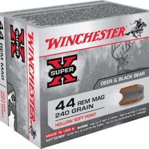 Winchester Super-X Ammunition 44 Remington Magnum 240 Grain Hollow Soft Point Box of 20