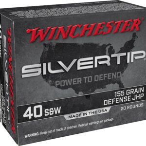 Winchester Silvertip Defense Ammunition 40 S&W 155 Grain Jacketed Hollow Point Box of 20