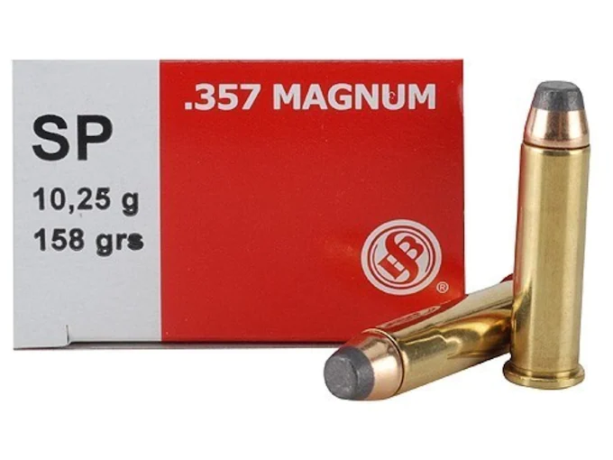 Sellier & Bellot Ammunition 357 Magnum 158 Grain Soft Point Box of 50