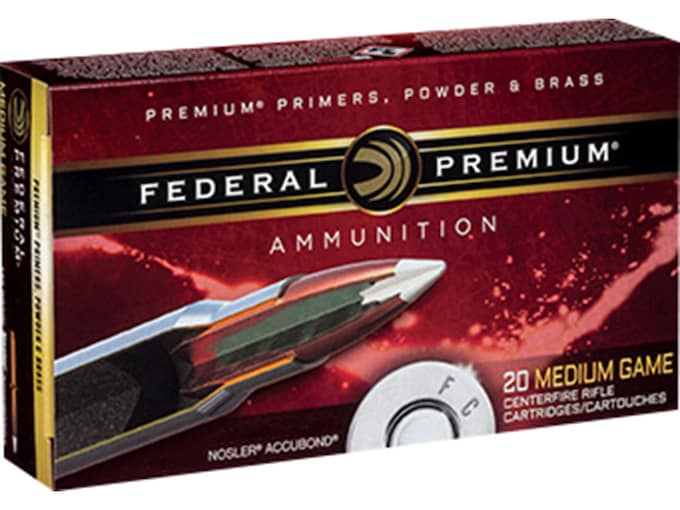 Federal Premium Ammunition 30-06 Springfield 150 Grain Nosler AccuBond Box of 20