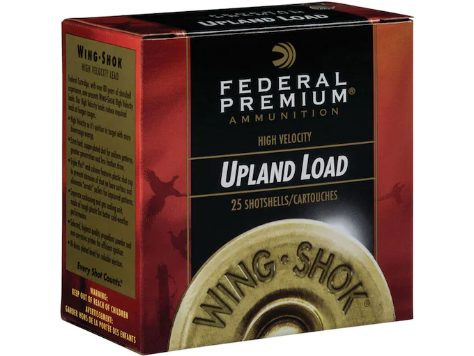 Federal Premium Wing-Shok Ammunition 28 Gauge 2-3/4" 3/4 oz Buffered Copper Plated Shot