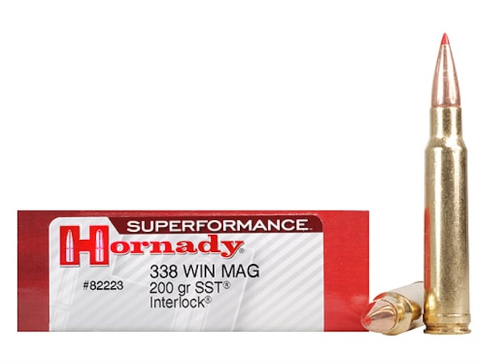 Hornady Superformance SST Ammunition 338 Winchester Magnum 200 Grain SST Box of 20