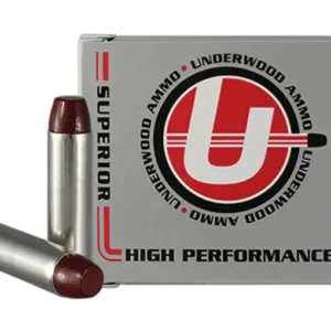 Underwood Ammunition 357 Magnum 180 Grain Lead Flat Nose Gas Check Box of 20