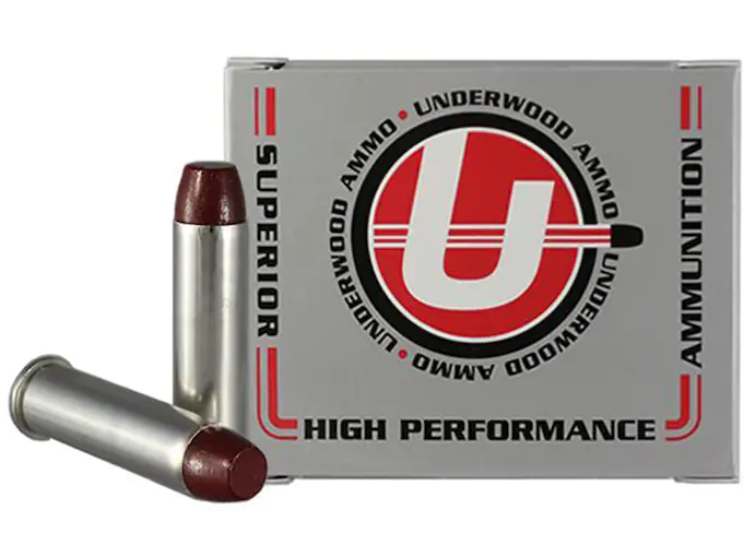 Underwood Ammunition 357 Magnum 180 Grain Lead Flat Nose Gas Check Box of 20
