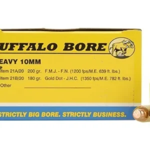 Buffalo Bore Ammunition 10mm Auto 200 Grain Full Metal Jacket Box of 20