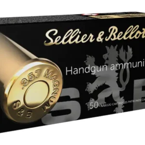 Sellier & Bellot Ammunition 357 Magnum 158 Grain Semi-Jacket Hollow Point Box of 50
