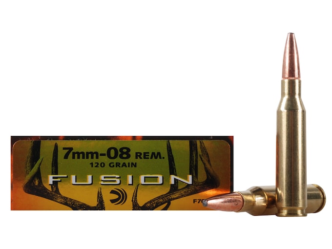 Federal Fusion Ammunition 7mm-08 Remington 120 Grain Bonded Spitzer Boat Tail Box of 20