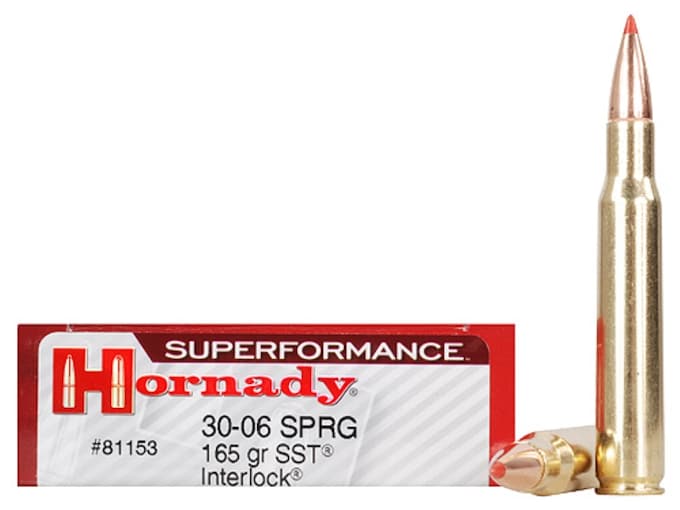 Hornady Superformance SST Ammunition 30-06 Springfield 165 Grain SST InterLock Box of 20