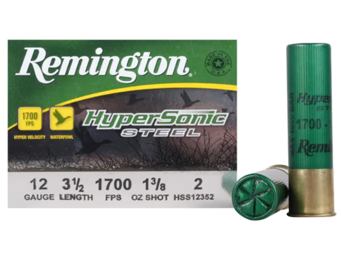Remington HyperSonic Ammunition 12 Gauge 3-1/2" 1-3/8 oz #2 Non-Toxic Shot