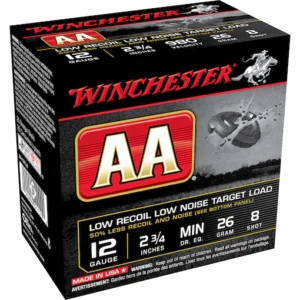 Winchester AA Low Recoil Target Ammunition 12 Gauge 2-3/4" 7/8 oz #8 Shot