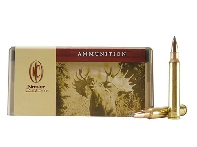 Nosler Custom Ammunition 8mm Remington Magnum 180 Grain Ballistic Tip Hunting Box of 20