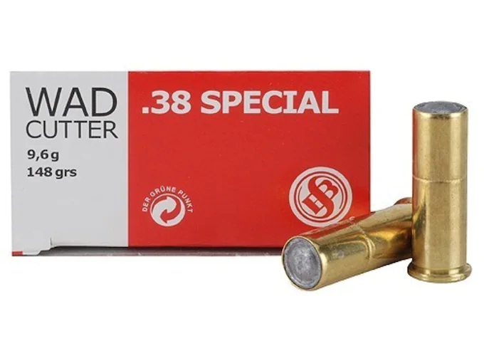 Sellier & Bellot Ammunition 38 Special 148 Grain Lead Hollow Base Wadcutter Box of 50