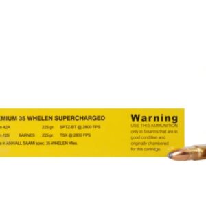 Buffalo Bore Ammunition Supercharged 35 Whelen 225 Grain Spitzer Flat Base Box of 20