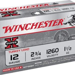 Winchester Super-X Turkey Ammunition 12 Gauge 2-3/4" 1-1/2 oz #5 Copper Plated Shot Box of 10