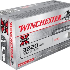 Winchester Super-X Ammunition 32-20 WCF 100 Grain Lead Flat Nose
