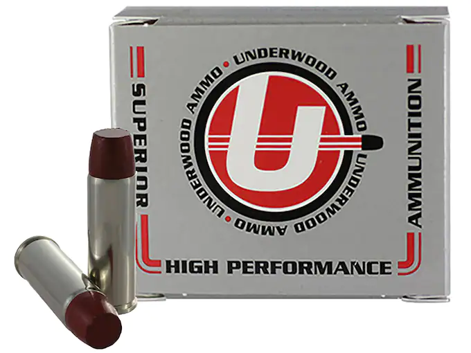 Underwood Ammunition 454 Casull 325 Grain Lead Long Flat Nose Gas Check Box of 20
