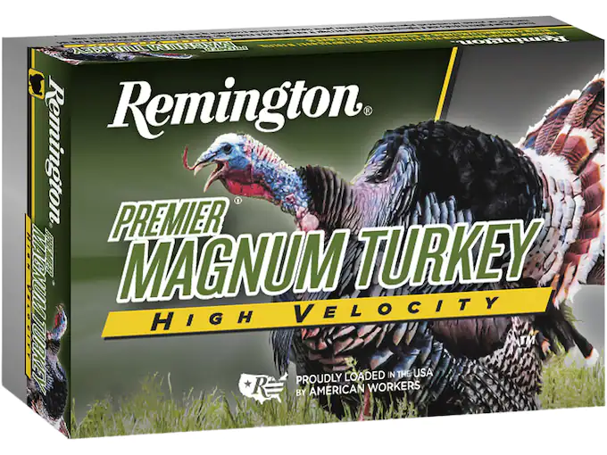 Remington Premier Magnum Turkey Ammunition 12 Gauge 3-1/2" High Velocity 2 oz Copper Plated Shot