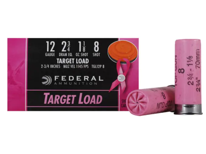Federal Top Gun Ammunition 12 Gauge 2-3/4" 1-1/8 oz #8 Shot Pink Hull