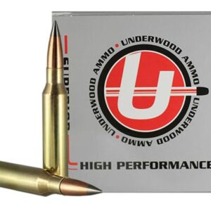 Underwood Ammunition 338 Lapua Magnum 240 Grain Lehigh Match Grade Solid Flash Tip Lead-Free Box of 10
