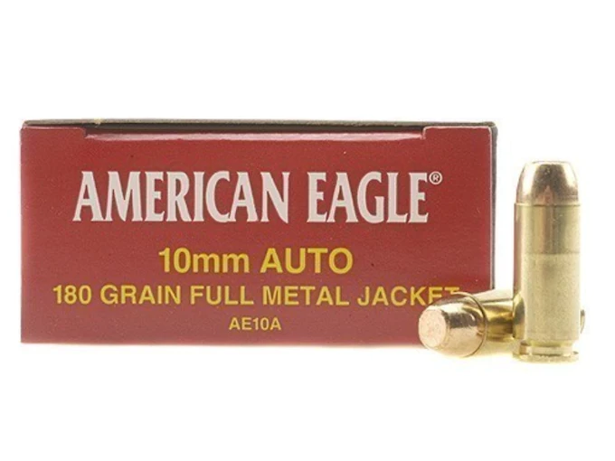 Federal American Eagle Ammunition 10mm Auto 180 Grain Full Metal Jacket