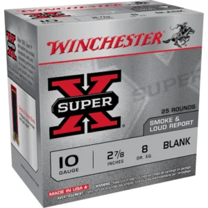 Winchester Super-X Black Powder Blank Ammunition 10 Gauge 2-7/8" Box of 25