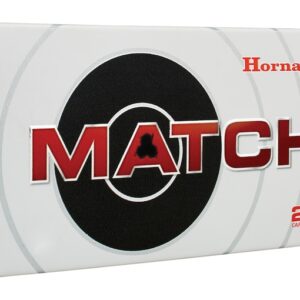 Hornady Match Ammunition 308 Winchester 168 Grain Hollow Point Boat Tail