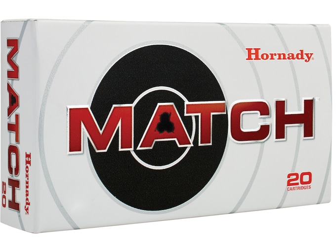 Hornady Match Ammunition 308 Winchester 168 Grain Hollow Point Boat Tail
