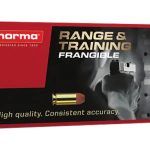 Norma Range & Training Frangible Ammunition 9mm Luger 65 Grain Frangible Round Nose Box of 50