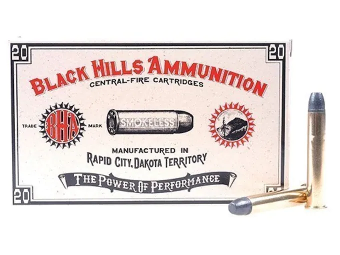 Black Hills Cowboy Action Ammunition 38-55 WCF 255 Grain Lead Flat Nose Box of 20