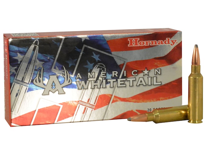 Hornady American Whitetail Ammunition 300 Winchester Short Magnum (WSM) 165 Grain Interlock Spire Point Box of 20