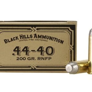 Black Hills Cowboy Action Ammunition 44-40 WCF 200 Grain Lead Flat Nose Box of 50