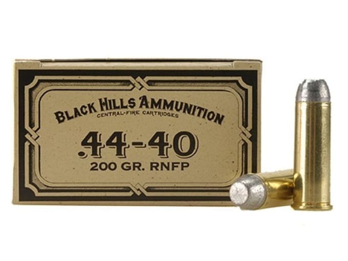 Black Hills Cowboy Action Ammunition 44-40 WCF 200 Grain Lead Flat Nose Box of 50