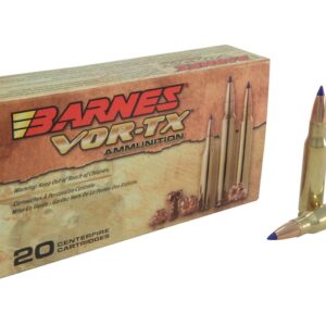 Barnes VOR-TX Ammunition 308 Winchester 150 Grain TTSX Polymer Tipped Spitzer Boat Tail Lead-Free Box of 20