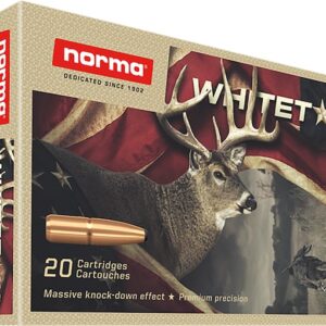 Norma Whitetail Ammunition 243 Winchester 100 Grain Jacketed Soft Point Box of 20