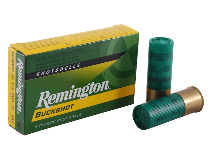 Remington Express Ammunition 12 Gauge 2-3/4" #4 Buckshot 27 Pellets Box of 5