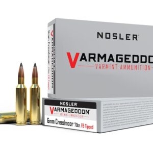Nosler Varmageddon Ammunition 6.5 Grendel 90 Grain Polymer Tip Flat Base Box of 20