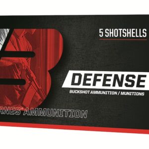 Barnes Defense Ammunition 20 Gauge 2-3/4" #3 Buckshot 17 Pellets Box of 5