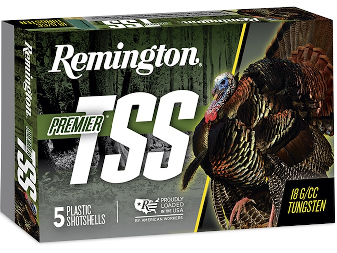 Remington Premier TSS Turkey Ammunition 20 Gauge 3" 1-1/2 oz Non-Toxic Tungsten Super Shot Box of 5