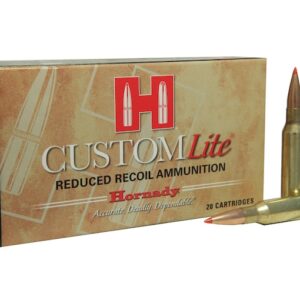 Hornady Custom Lite Ammunition 7mm-08 Remington 120 Grain SST Box of 20