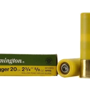 Remington Slugger Ammunition 20 Gauge 2-3/4" 5/8 oz Rifled Slug