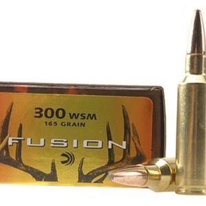 Federal Fusion Ammunition 300 Winchester Short Magnum (WSM) 165 Grain Bonded Spitzer Boat Tail Box of 20