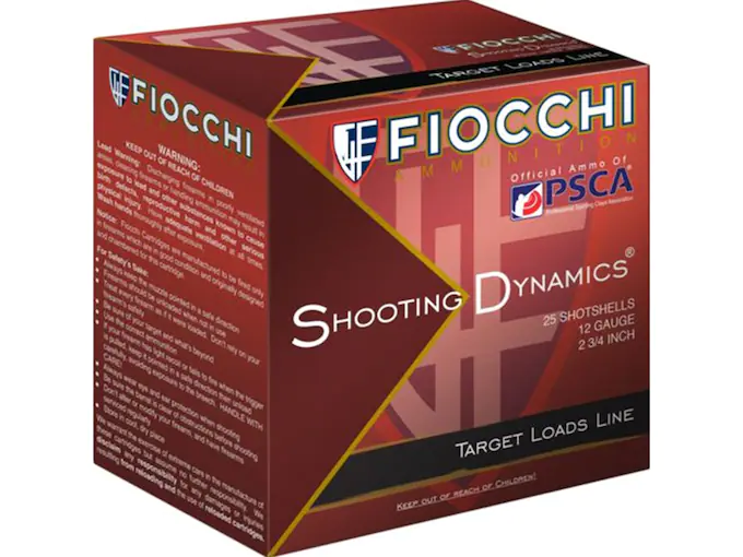 Fiocchi Shooting Dynamics Ammunition 12 Gauge 2 3/4"